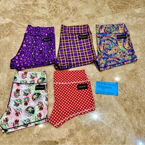 Women's Shorts - Purple, Red, Multicolor